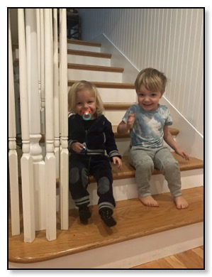 arrow and tiger on stairs March 2018