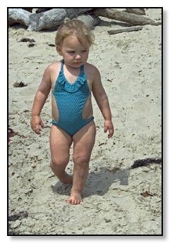 Azelle at beach June 2020