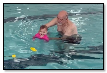 Azelle with swimming Feb 2020