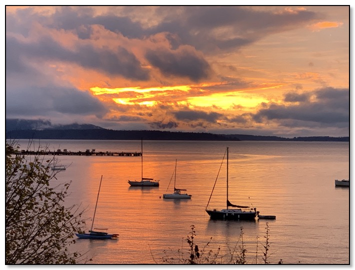 Bellingham Bay at sunset