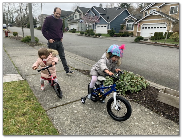 bicycle girls and Dar Bellingham March 2021