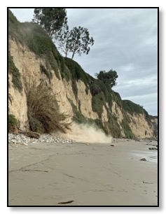 cliff slide Jan 2021