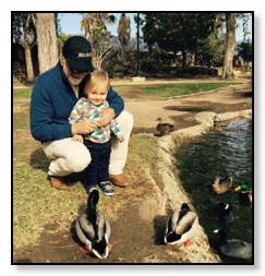 dan and all the ducks with tiger