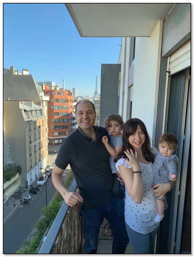 dari and family in Paris Sep 2019
