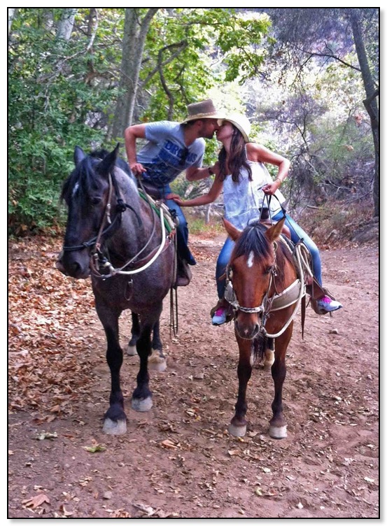 Darius and Christiane on horse