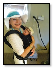 NAZY AND BABY WITH COWBOY HAT