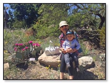 nazy and tiger at botanical garden April 2016