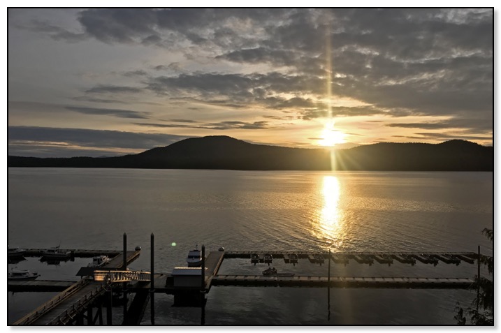 sunset rays Alaska June 2018