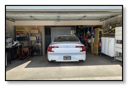 The garage with car Feb 2019