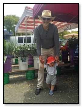 tiger and dan at flower market June 2015
