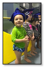 Tiger at Swimming school graduation Dec 2016