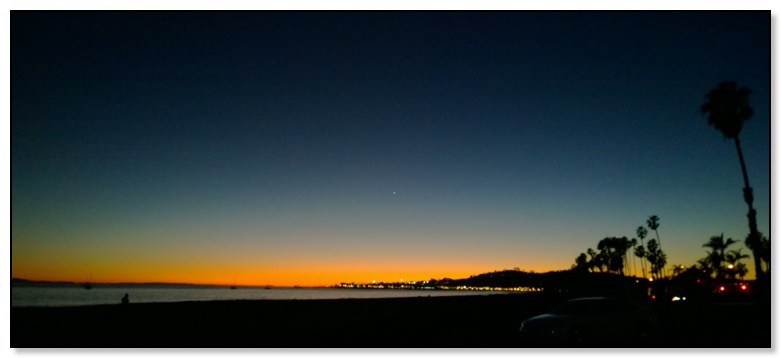 Venus and sunset Jan 15 2015