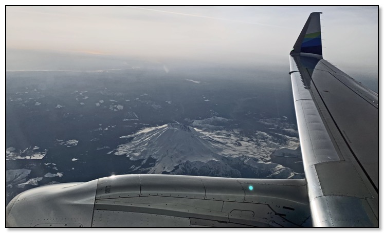 Volcano from airplane